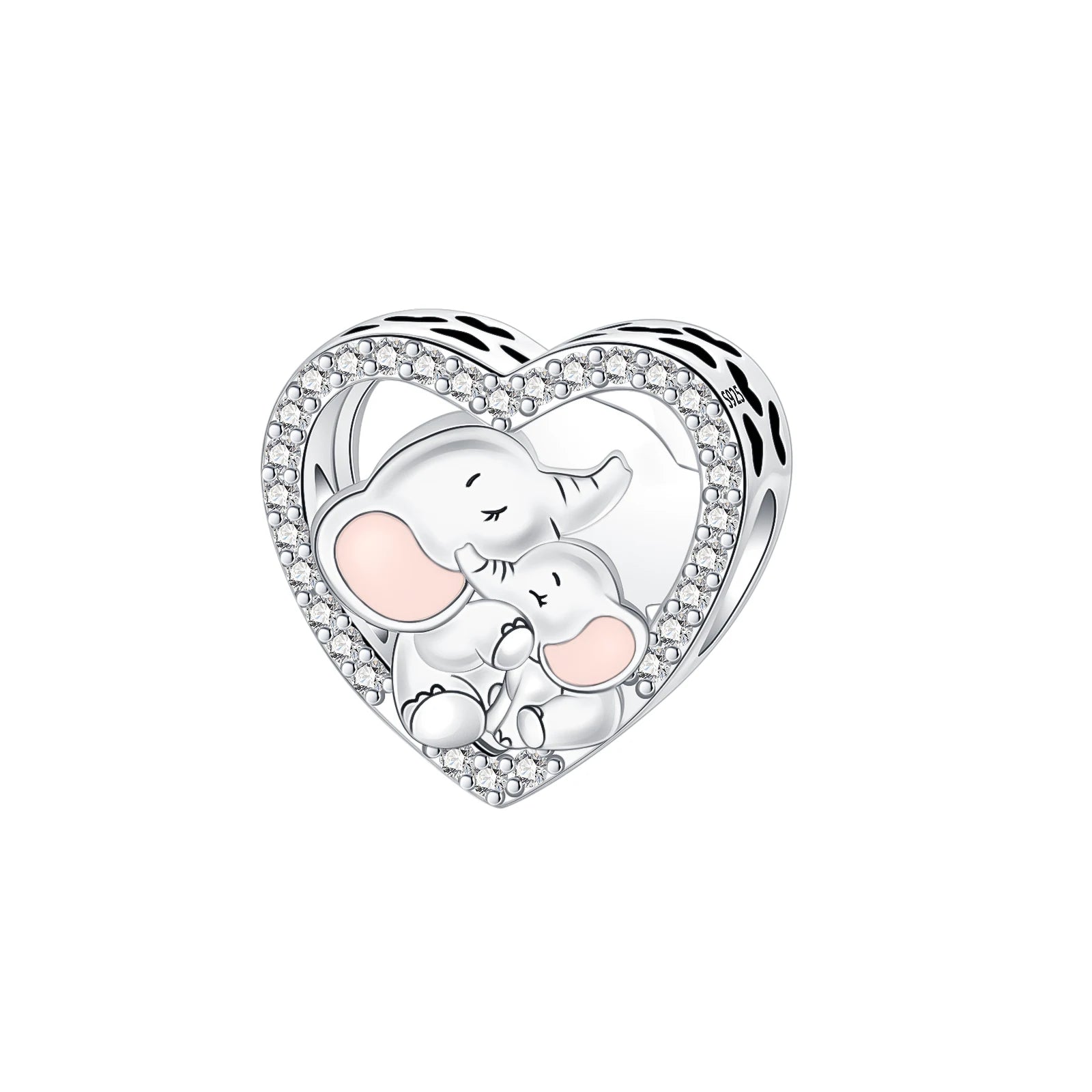 New 925 Sterling Silver Cross Love Clover Castle Elephant Beads Charms Fit Original Pandora Bracelets Women Jewelry DIY Gift