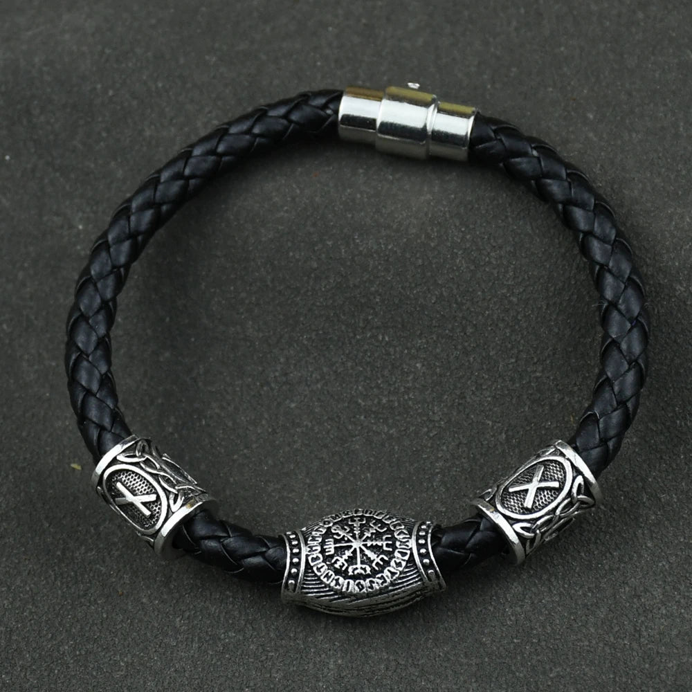 Vikings Accessories Runic Runes Beads Diy Jewelry Mens Womens Viking Bracelet Decoration Bangles With Charms Beads