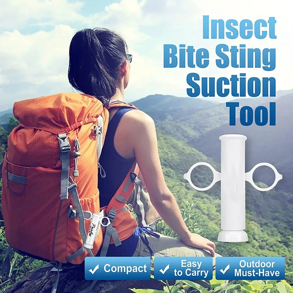 Camping Venom Extractor Vacuum Suction Emergency Rescue Tool Outdoor Hiking Accessories Wild Adventure Bees Insect Bite Rescate