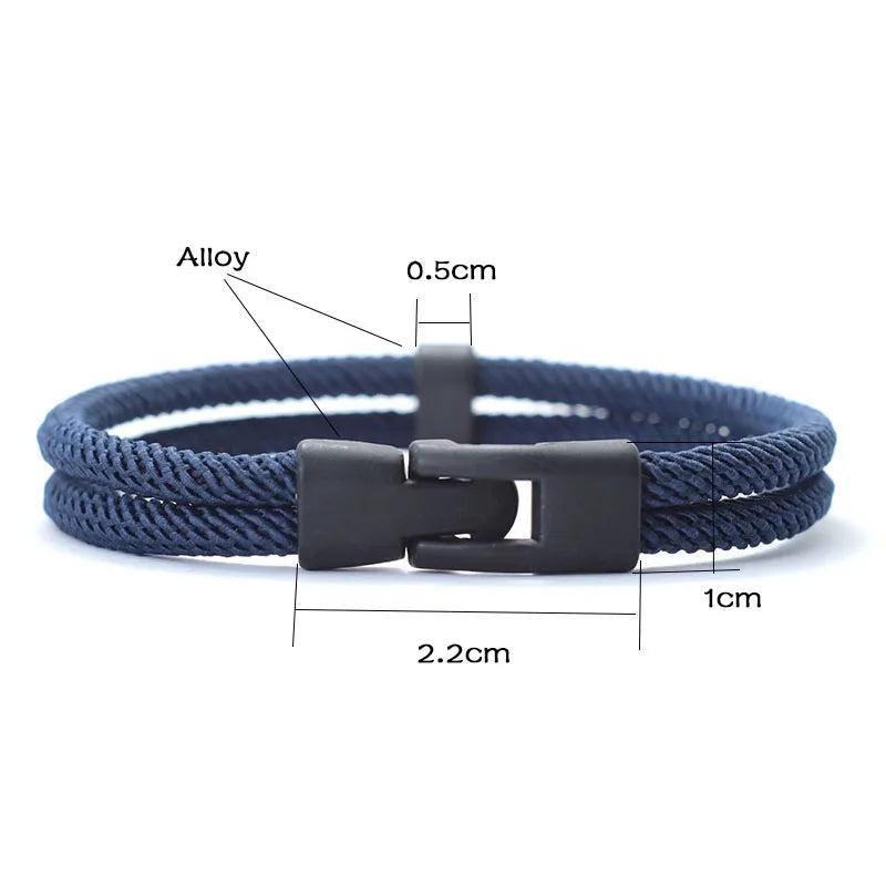 Moda Para Hombre Pulsera Brazalete Milan Cuerda Náutica Braslet Homme Accesorios De Ocio Hombre Erkek Bileklik Pulseras De Hilo Joias