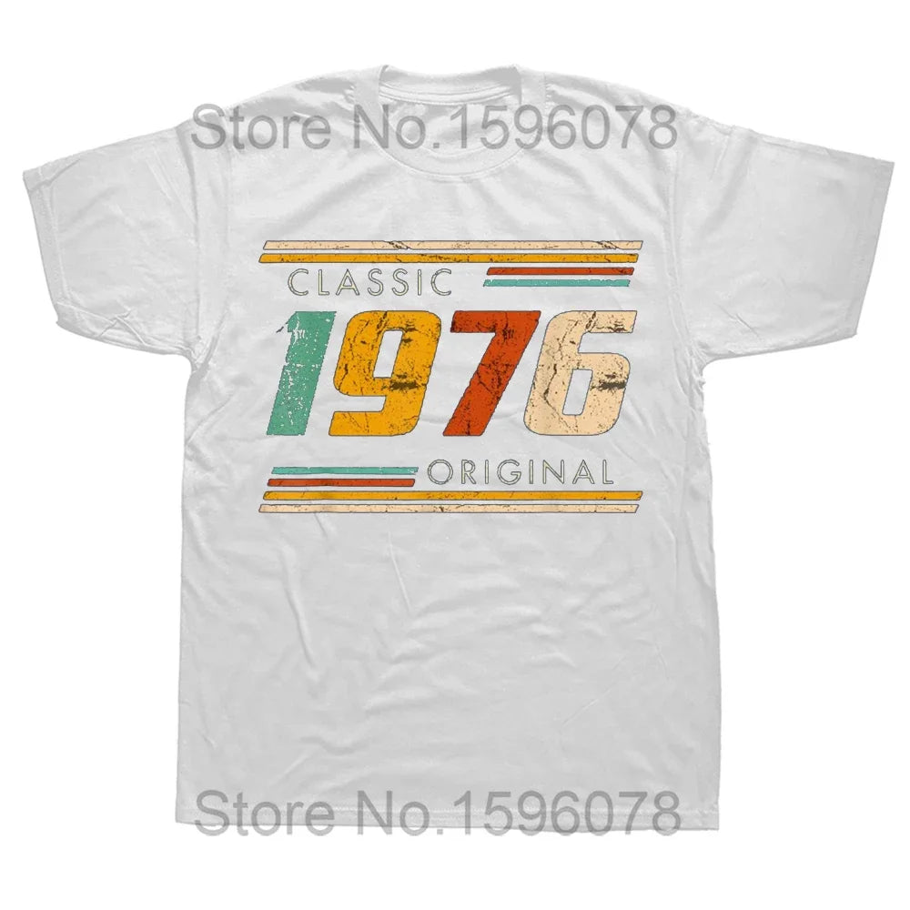 Funny 48th Classic 1976 Original T Shirts Summer Graphic Cotton Streetwear Short Sleeve Birthday Gifts T-shirt Mens Clothing