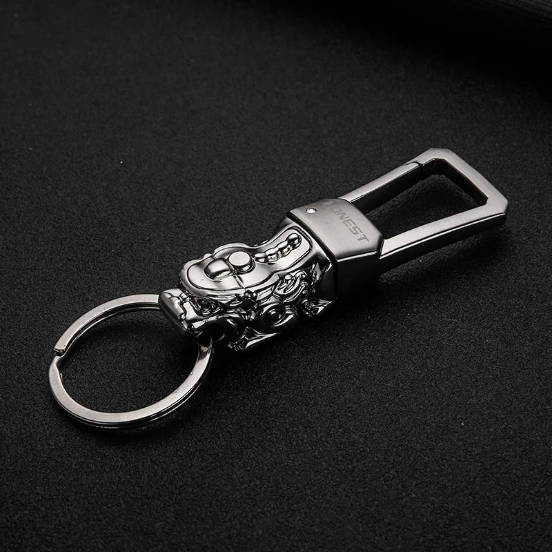 Luxury Keychains Men Women Car Key Chain for Key Ring Holder Jewelry Genuine Leather Rope Bag Pendant Custom Engraving Best Gift