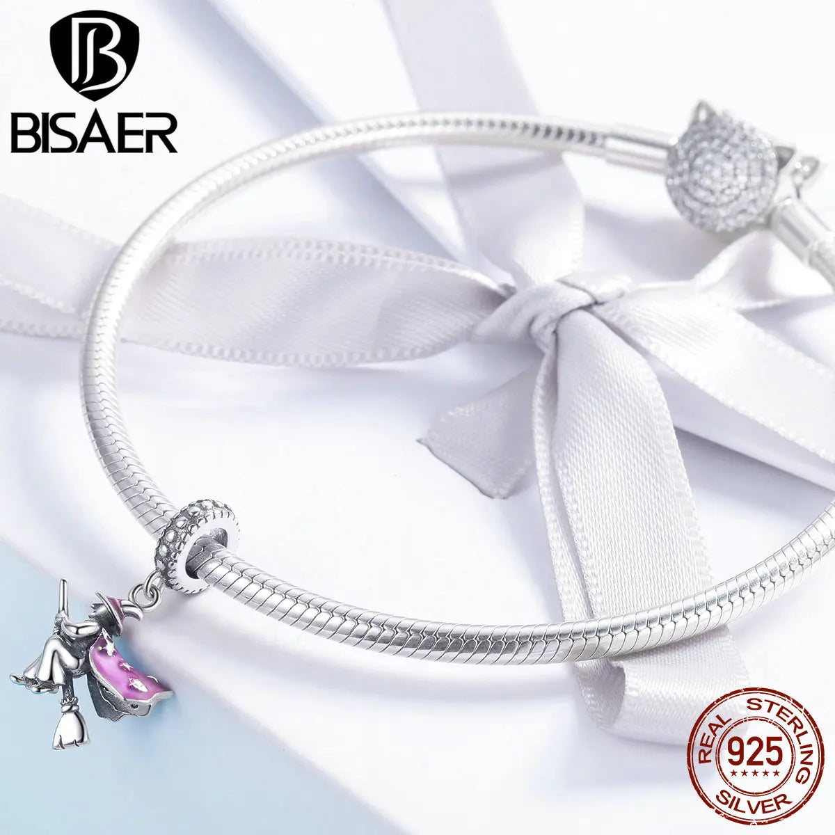 BISAER 100% Sterling Silver Custom Charms Bead For Custom Women