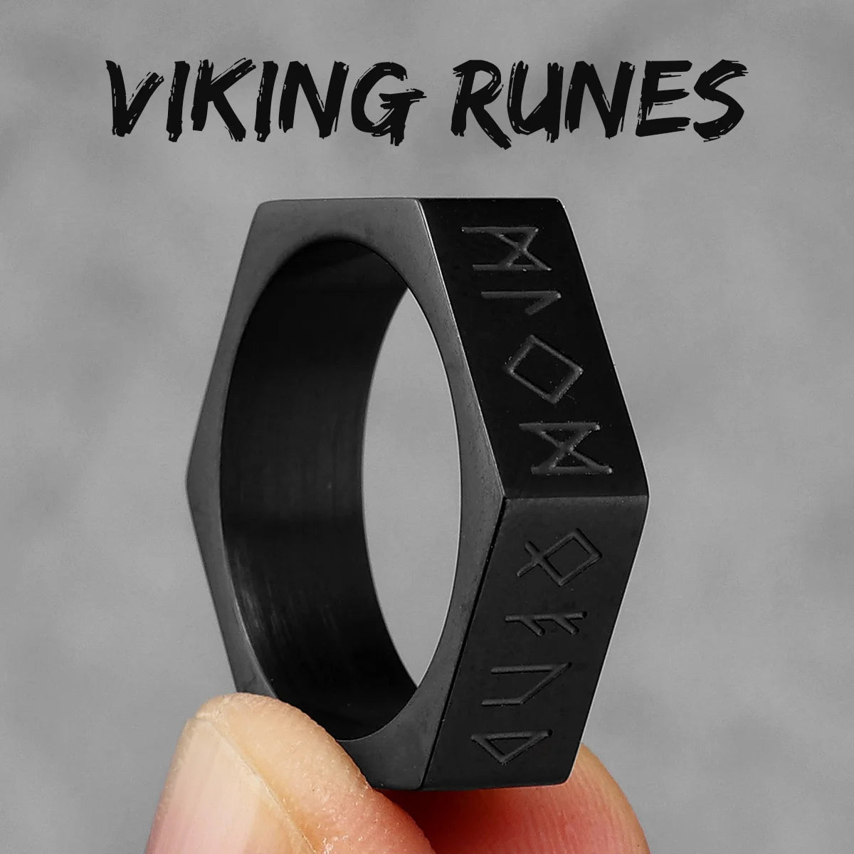 Anillos de acero inoxidable vintage con diseño de runas vikingas nórdicas y nudos celtas para hombre y mujer, joyería punk para motociclistas, regalo creativo al por mayor