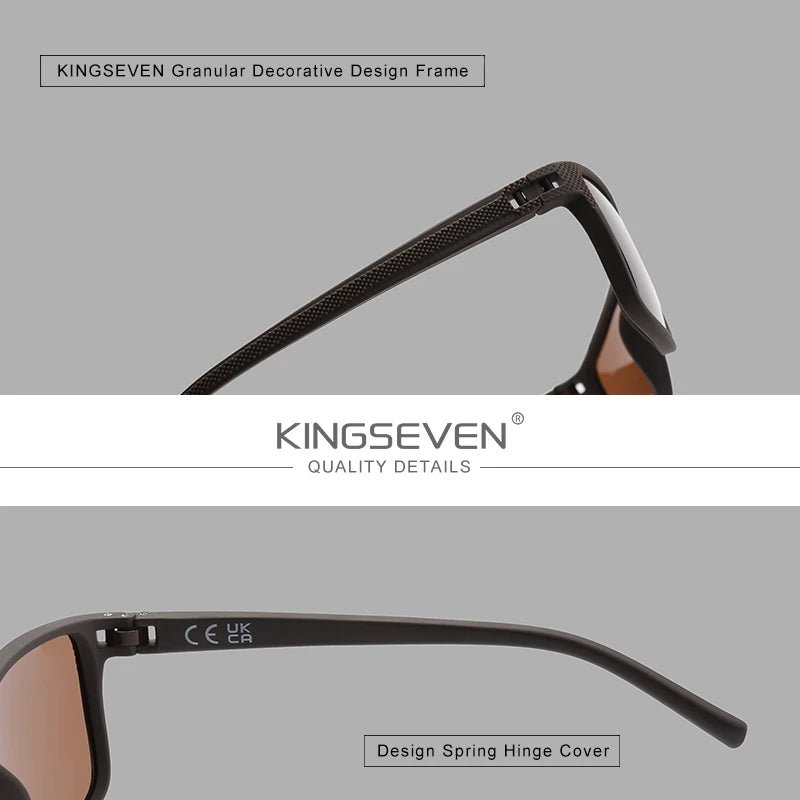 KINGSEVEN New Polarized Sunglasses Women Driving Classic Square Frame Sun Glasses sunglasses for Men Outdoor Travel 755 - Madeinsea©