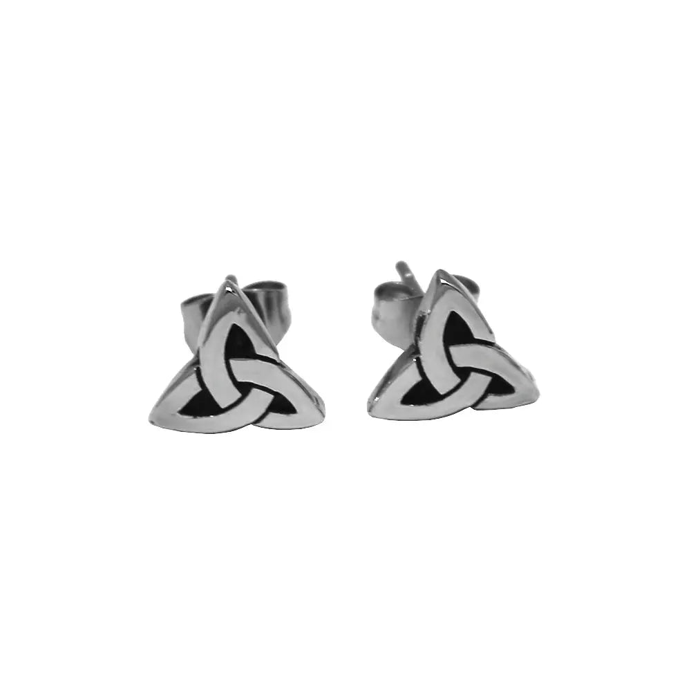 Norse Viking Rune Earrings Studs Stainless Steel Jewelry Odin's Symbol Signet Celtic Knot Mens Earring SJE370220A