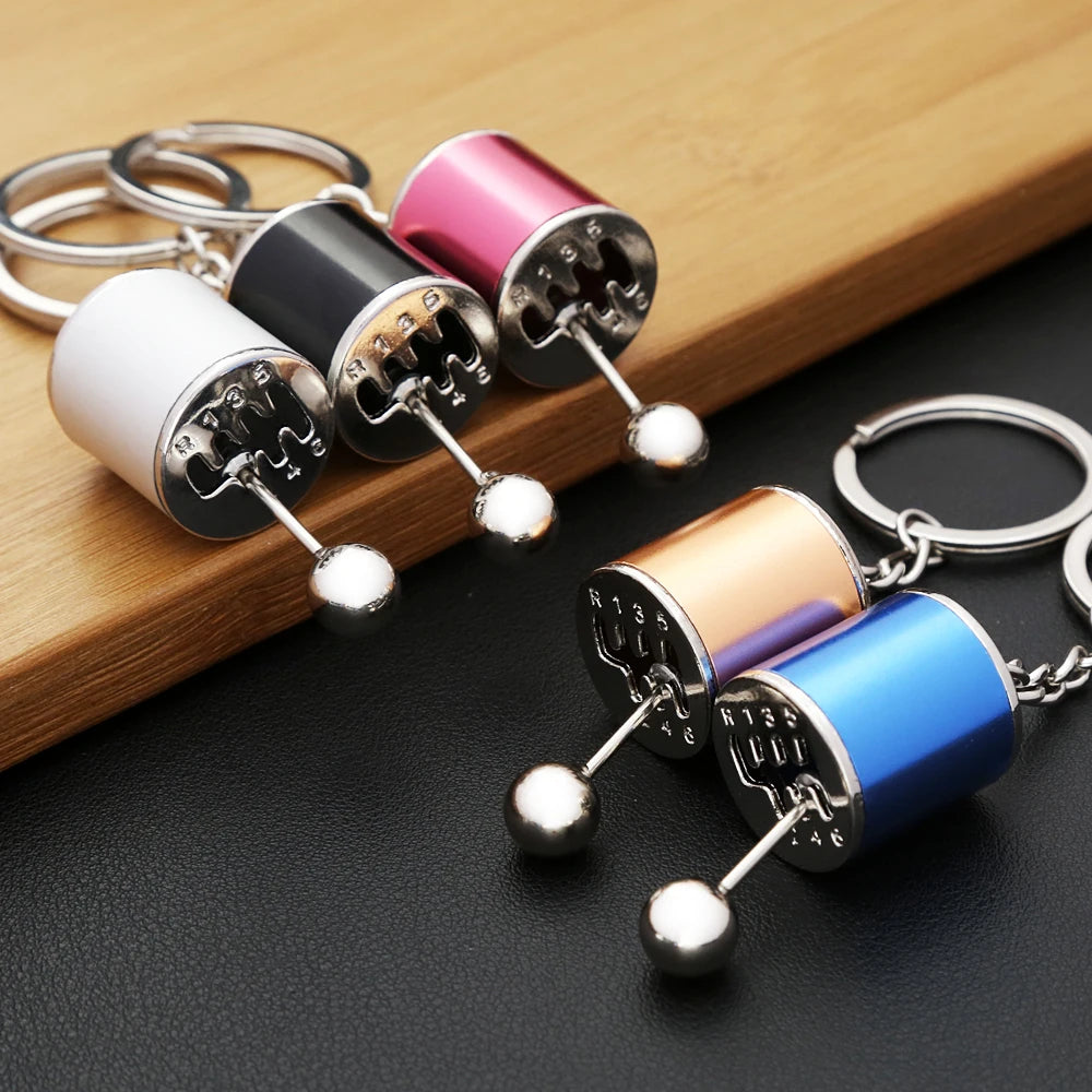 Vintage Creative Car Modification Gear Shift Keychain For Men Fashion Manual Transmission Lever Metal Key Ring Jewelry Wholesale