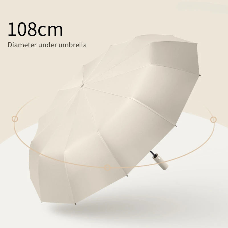 Xiaomi 12 Bone Solid Automatischer UV-Sonnenschutz Regenschirm Leicht zusammenklappbar