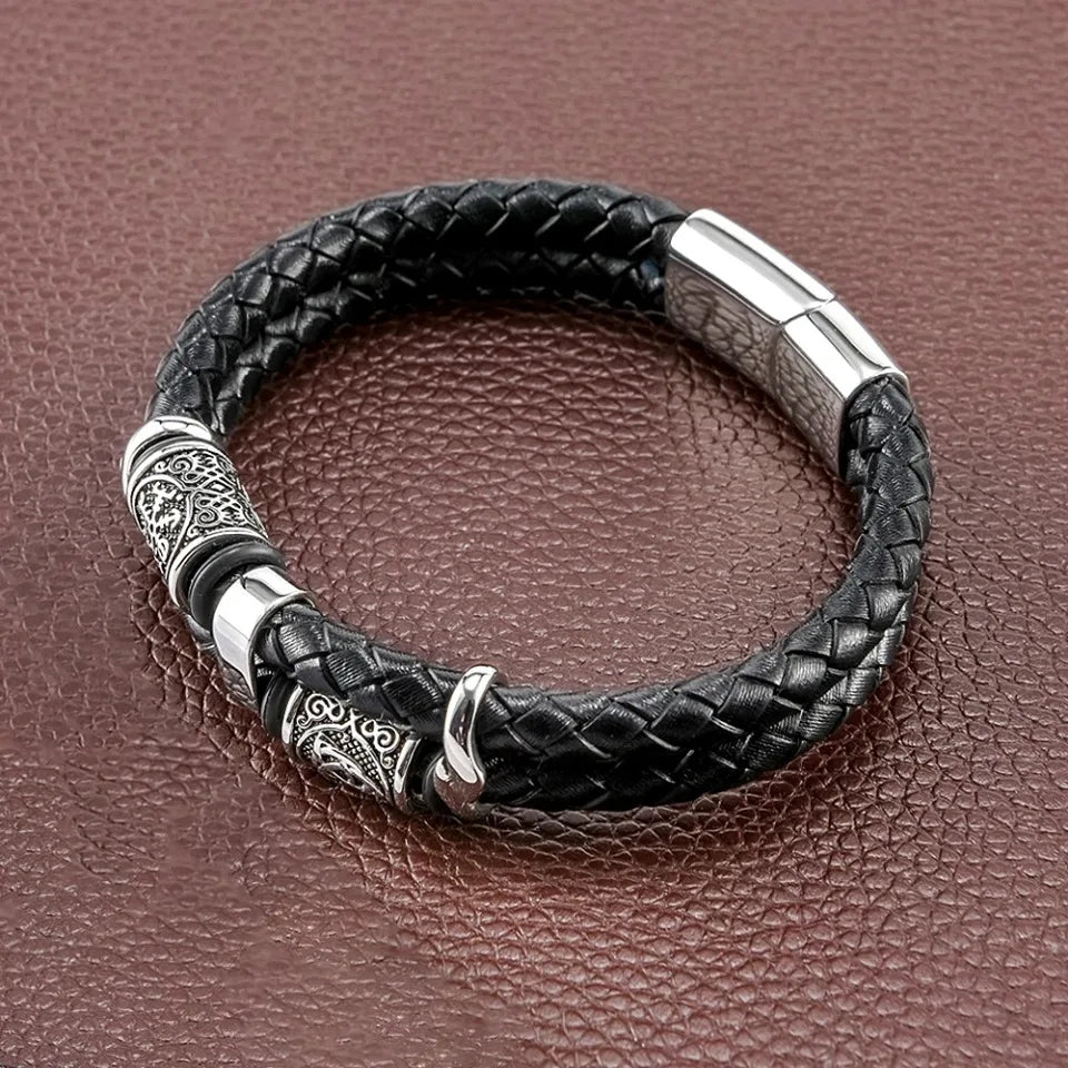 Fashion Nordic Viking Compass Bracelets For Men Women 316L Stainless Steel Vikings Celtic Knot Bracelet Amulet Jewelry Wholesale