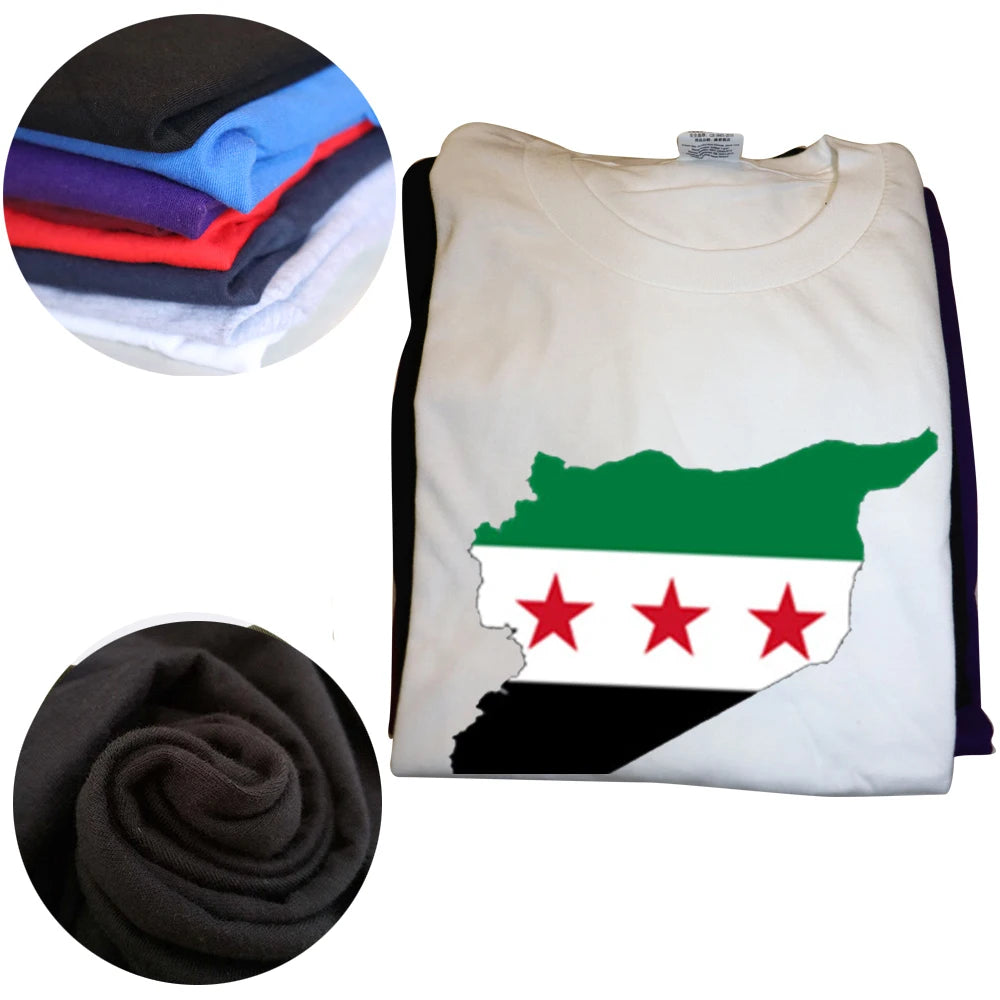 Funny Syrian Arab Republic Syria Arabic T Shirts Graphic Cotton Streetwear Short Sleeve Birthday Gifts Summer Style T-shirt Men