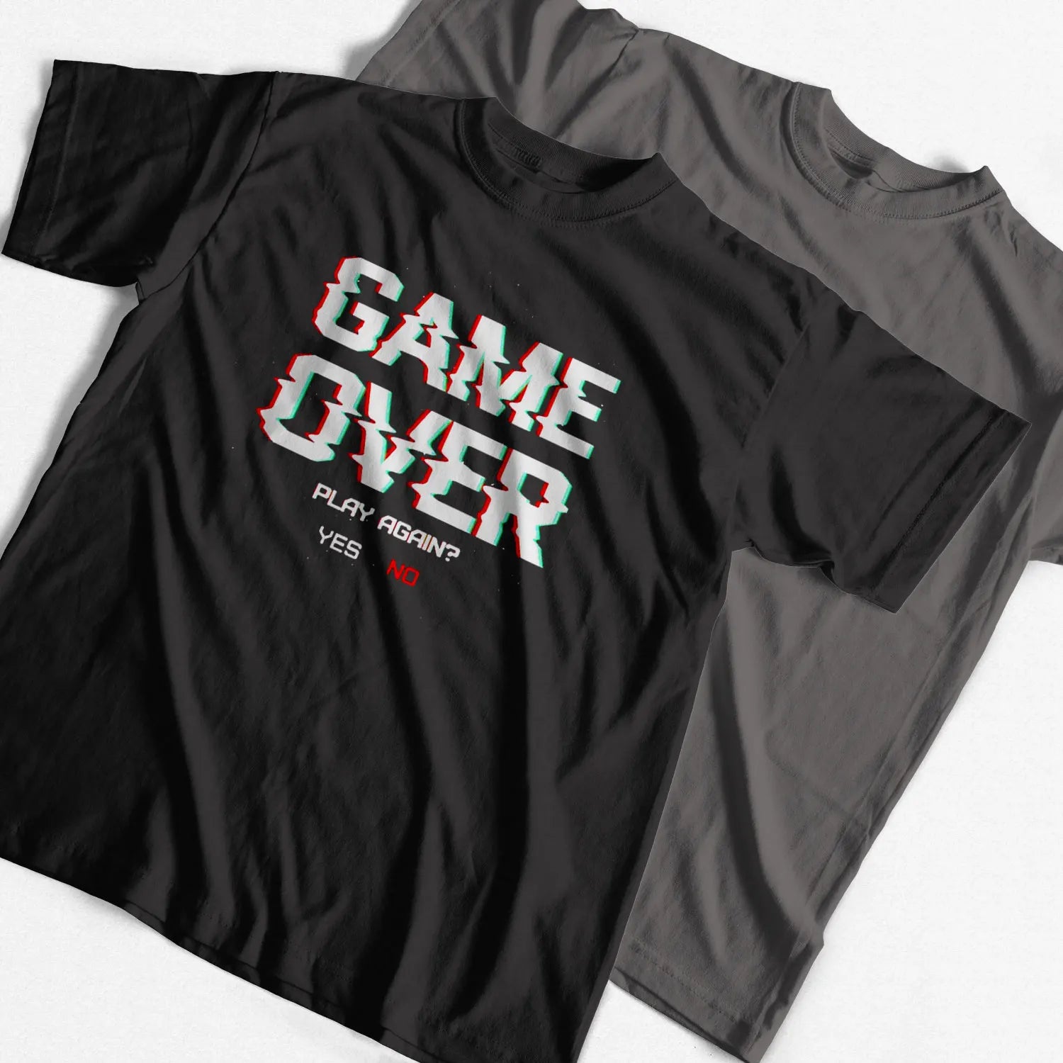 COOLMIND 100 % Baumwolle, „Game Over“-Print, Herren-T-Shirt, lässig, witzig, cooles T-Shirt aus Baumwolle mit Rundhalsausschnitt, Herren-T-Shirts, Tops