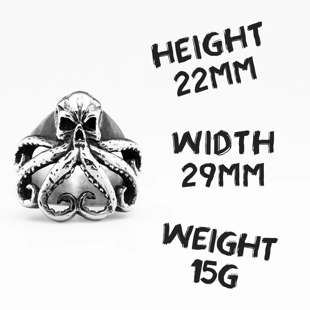 Octopus Captain Rings Top Quality Punk Rock 316L Stainless Steel Ring for Biker Rider Male Boyfriend Jewelry Best Gift Wholesale