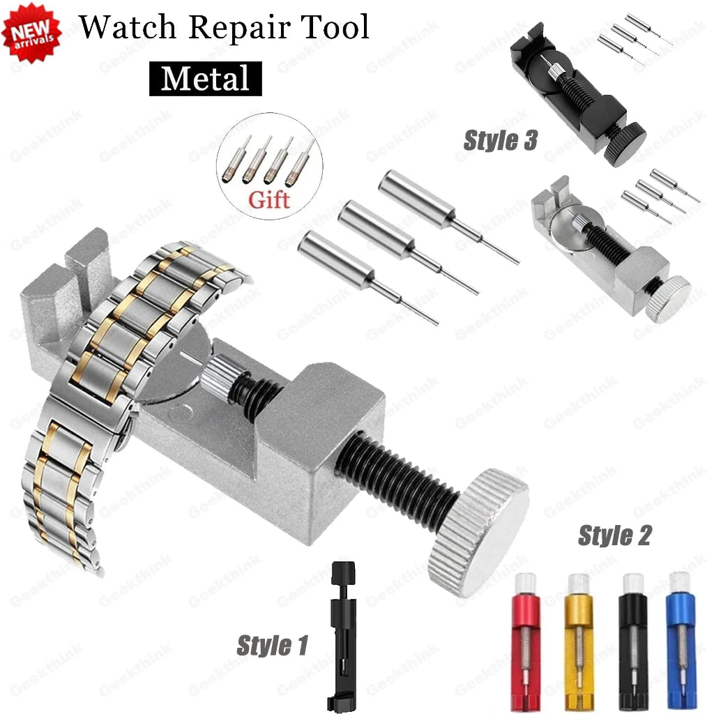 Metal Watch Repair Tool Adjusting Band Bracelet Link Pin Tool Remover Easy To Remover Adjust Watch Strap Tool with Watch Pin