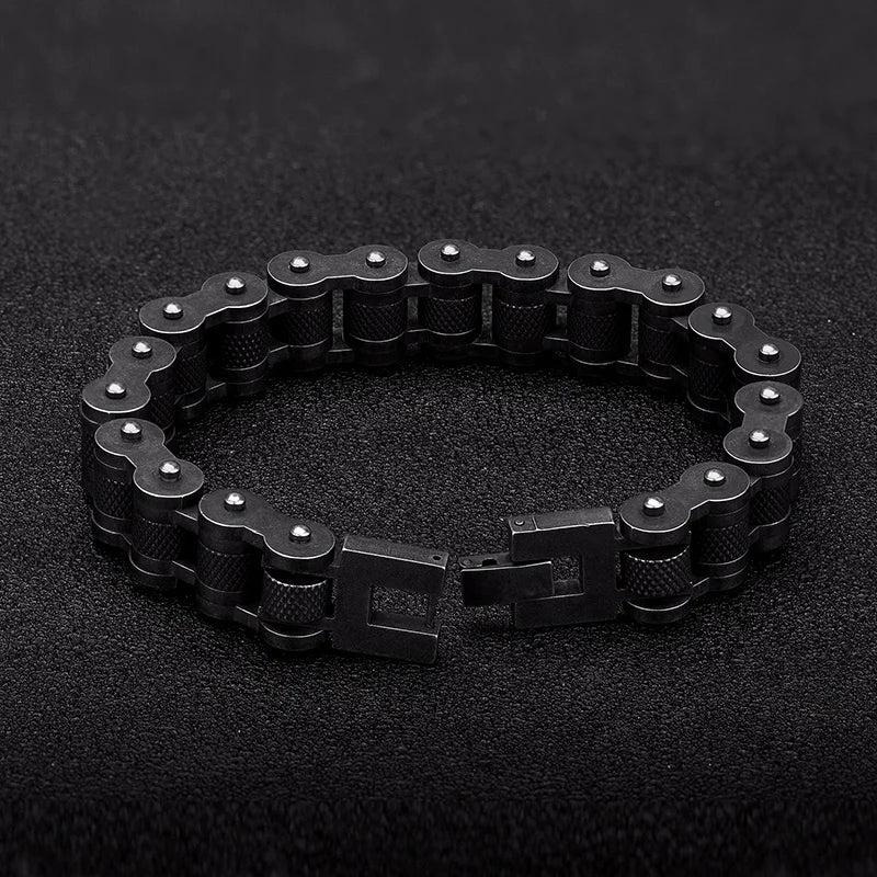 Retro Biker Kette Armband Herren Armband Link Kette Motorrad Fahrrad Stil Armbänder Edelstahl Armreifen Schmuck