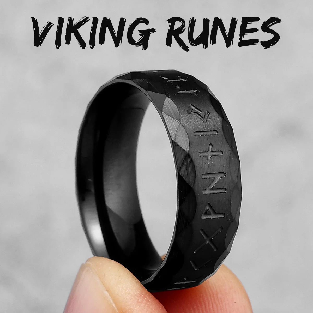 Anillos de acero inoxidable vintage con diseño de runas vikingas nórdicas y nudos celtas para hombre y mujer, joyería punk para motociclistas, regalo creativo al por mayor