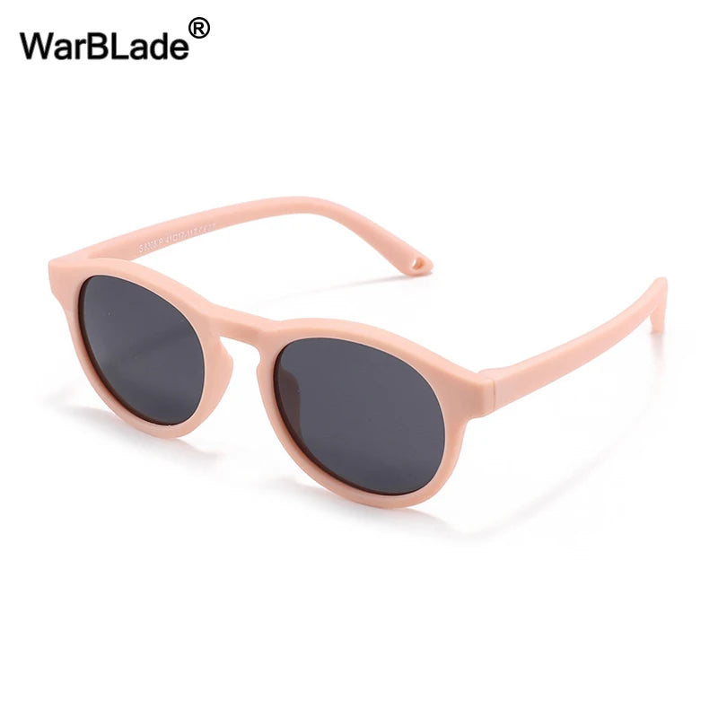 WarBlade Small Round Polarized Kids Sunglasses Silicone Flexible Safety Children Glasses 0-3 Years Boys Girls Baby Eyewear UV400 - Madeinsea©