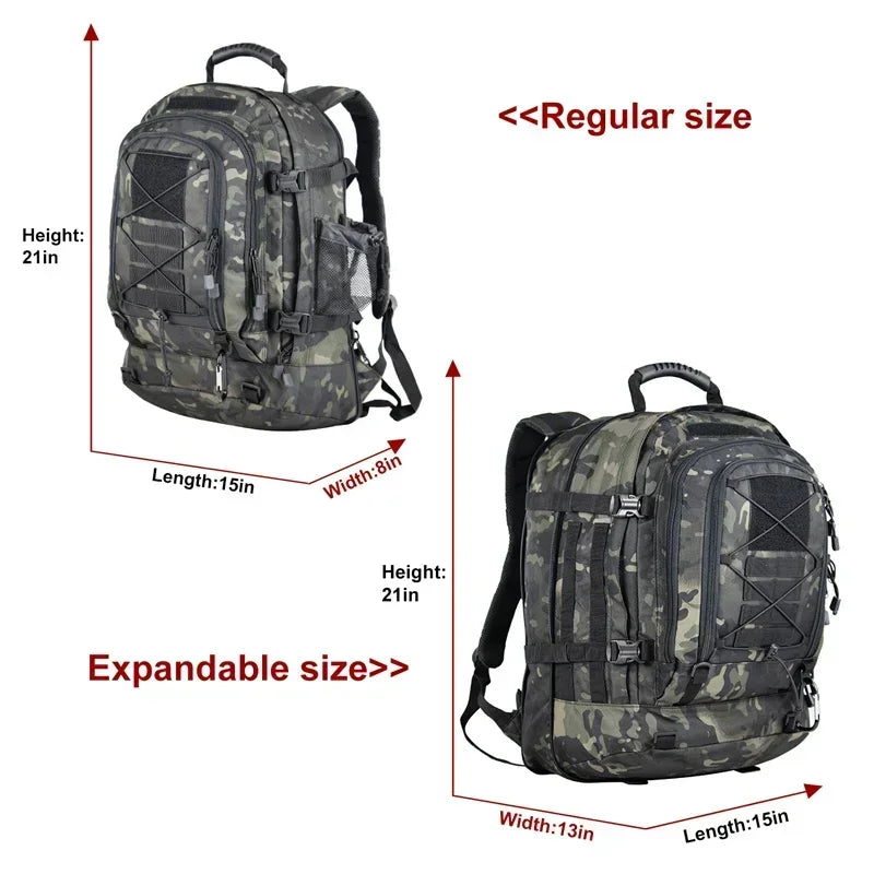 60L Large Military Tactical Outdoor Backpack