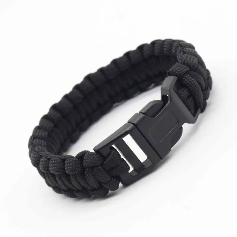 Emergency Rescue Bracelet Paracord Survival Bracelet Tactical Climbing Rope Outdoor Parachute Cord Accessories