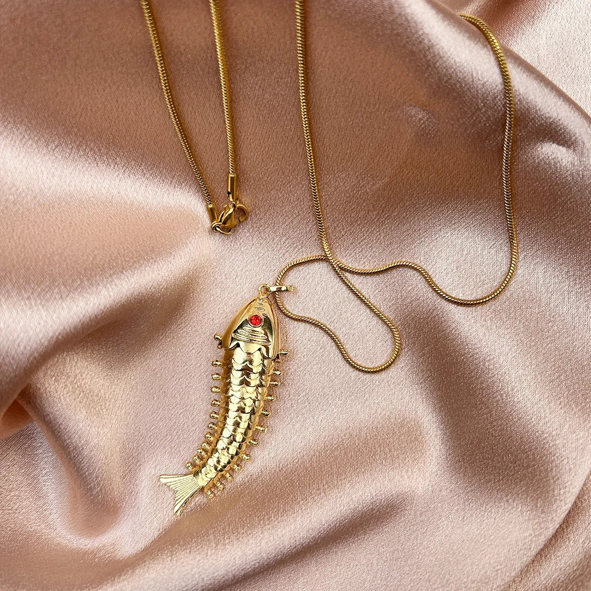 Golden Fish Necklace