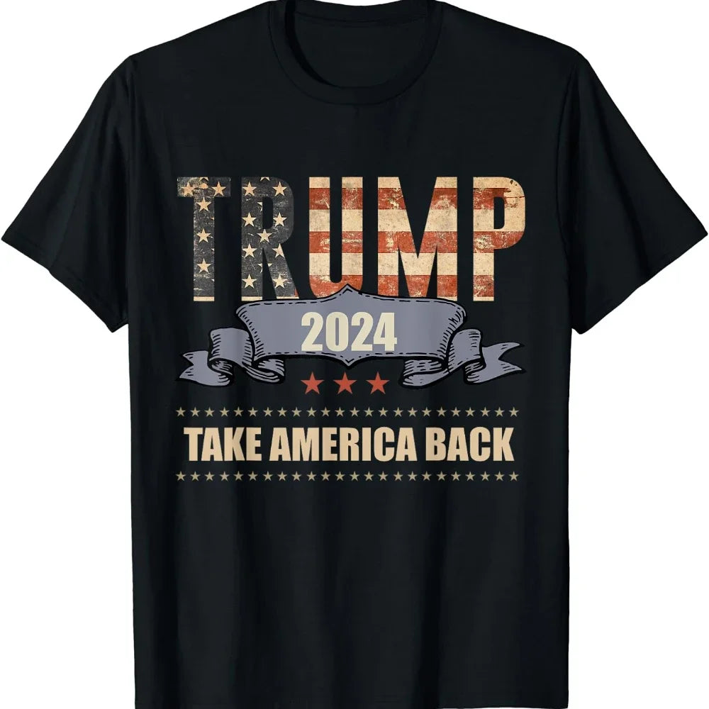 Pro Republican VOTE TRUMP 2024 We The People Have Had Enough Shirt Trump 2024 Take America Back American Flag Trump 2024 T-Shirt