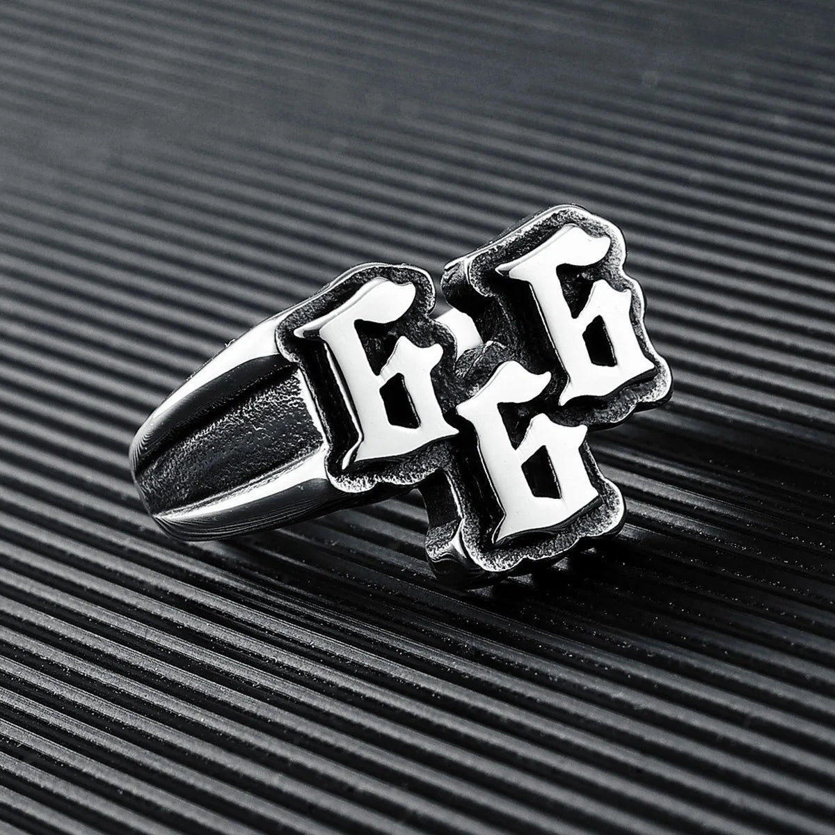 316L Stainless Steel Rings Simple Trible G Trendy Men Top Quality Ring for Friend Rider Biker Jewelry Unique Best Gift Wholesale