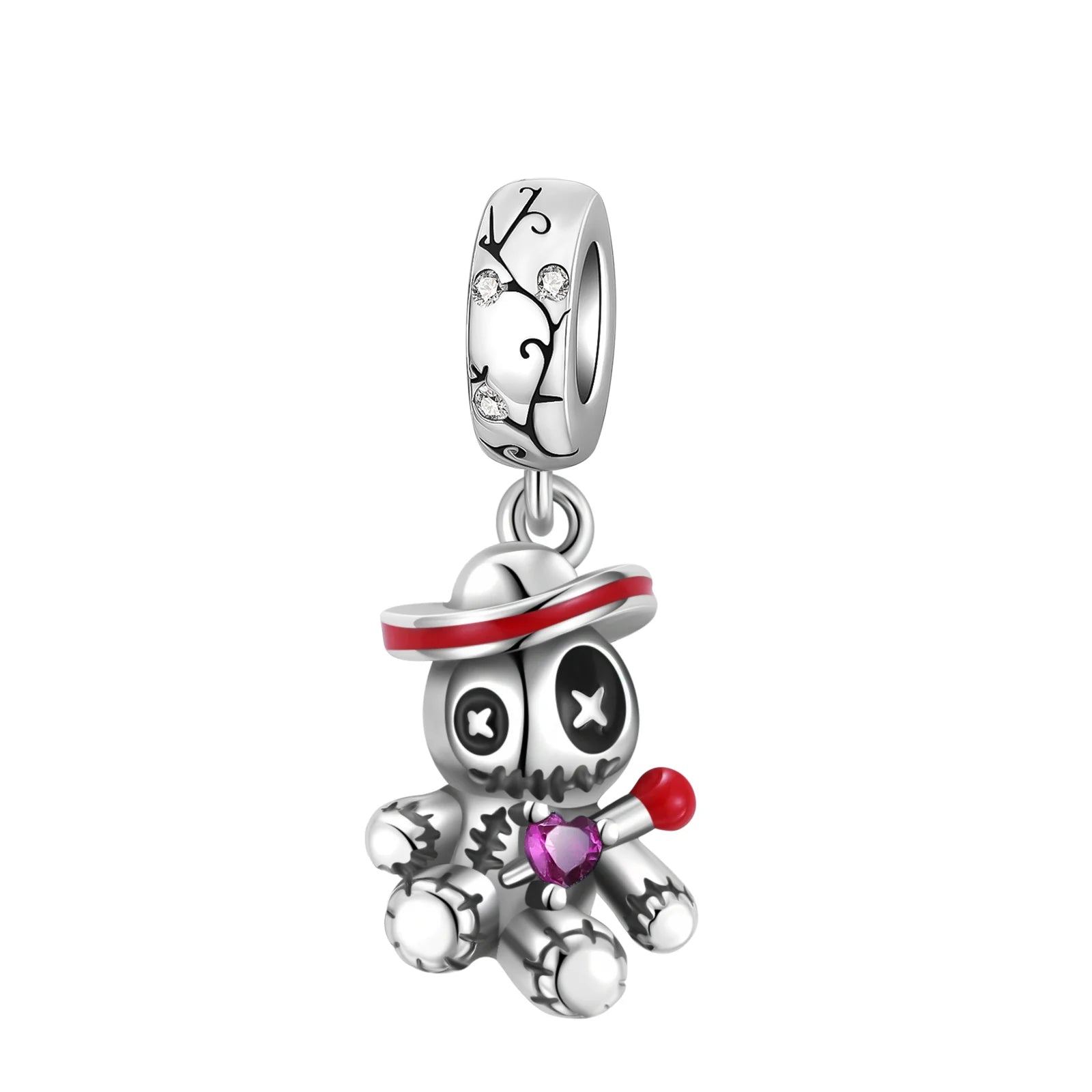 New 925 Sterling Silver Pumpkin Skull Cat Rose Halloween Beads Charms Fit Original Pandora Bracelets Women Jewelry DIY Gift