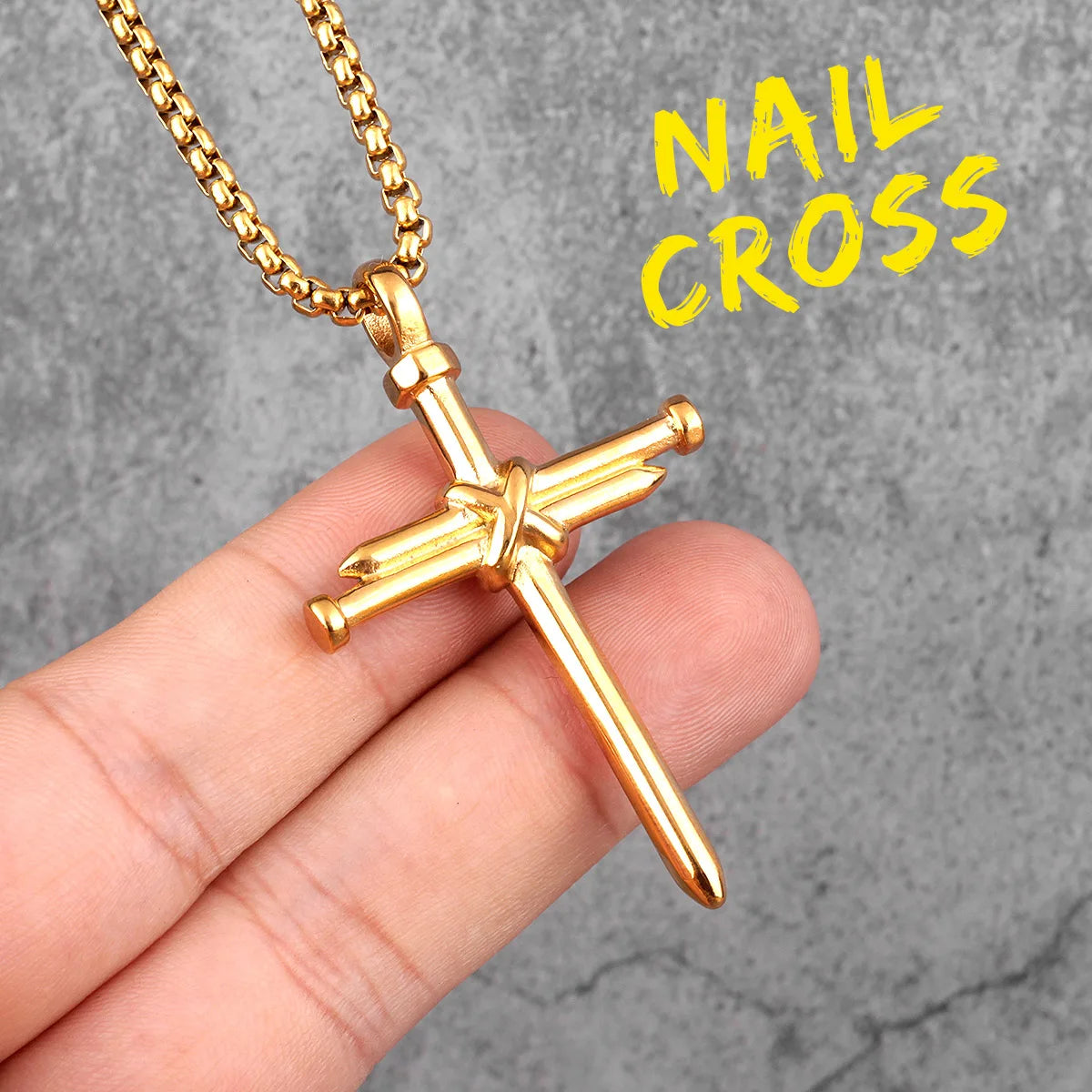 Religion Kreuz Halsketten 316L Edelstahl Männer Einfache Coole Kreuze Anhänger Kette Punk Rock Hiphop für Paar Schmuck Geschenk