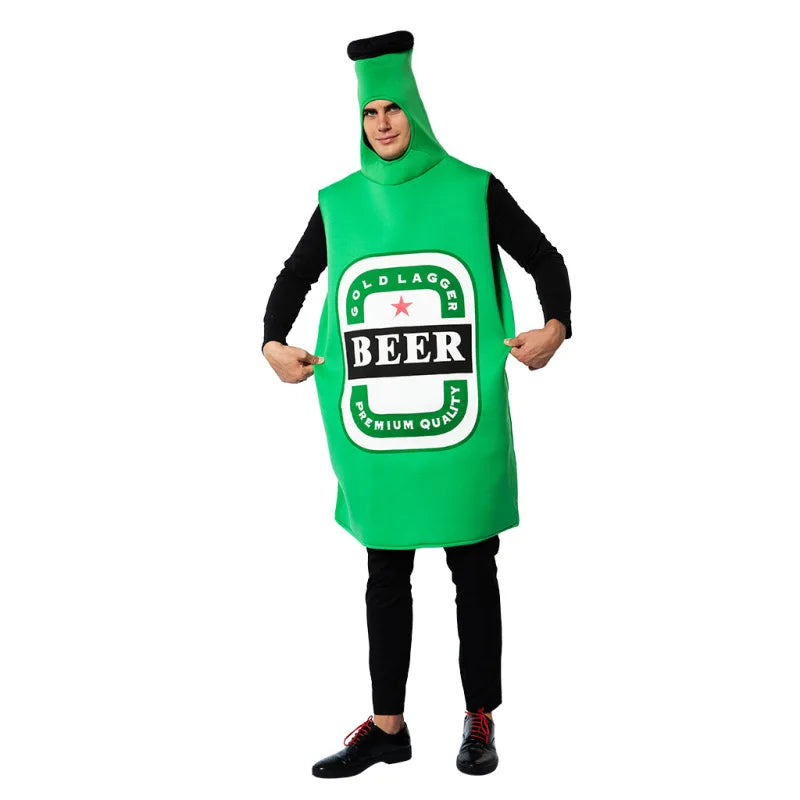 New Halloween Beer Party Fun Stage Costume for Women and Men