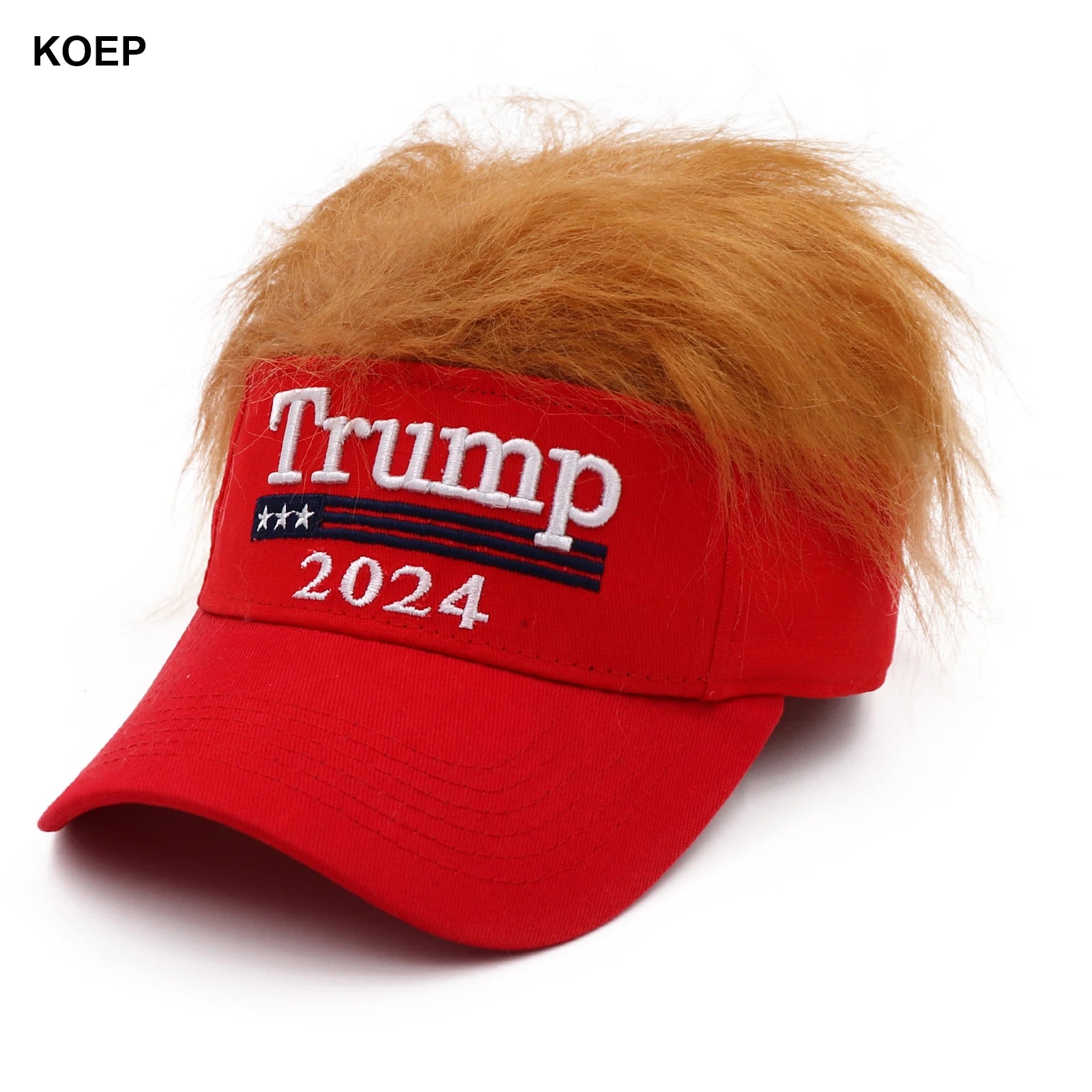 Nuevo Donald Trump 2024 Gorra EE. UU. Gorras de béisbol Parte superior de la peluca Snapback Sombrero de presidente Bordado 3D Venta al por mayor Envío directo Sombreros