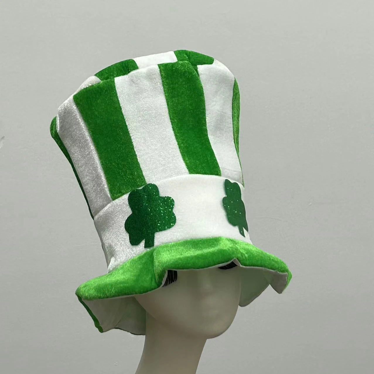 St Patrick's Day Novelty Irish Fancy Dress, Leprechaun Shamrock Pattern Hat