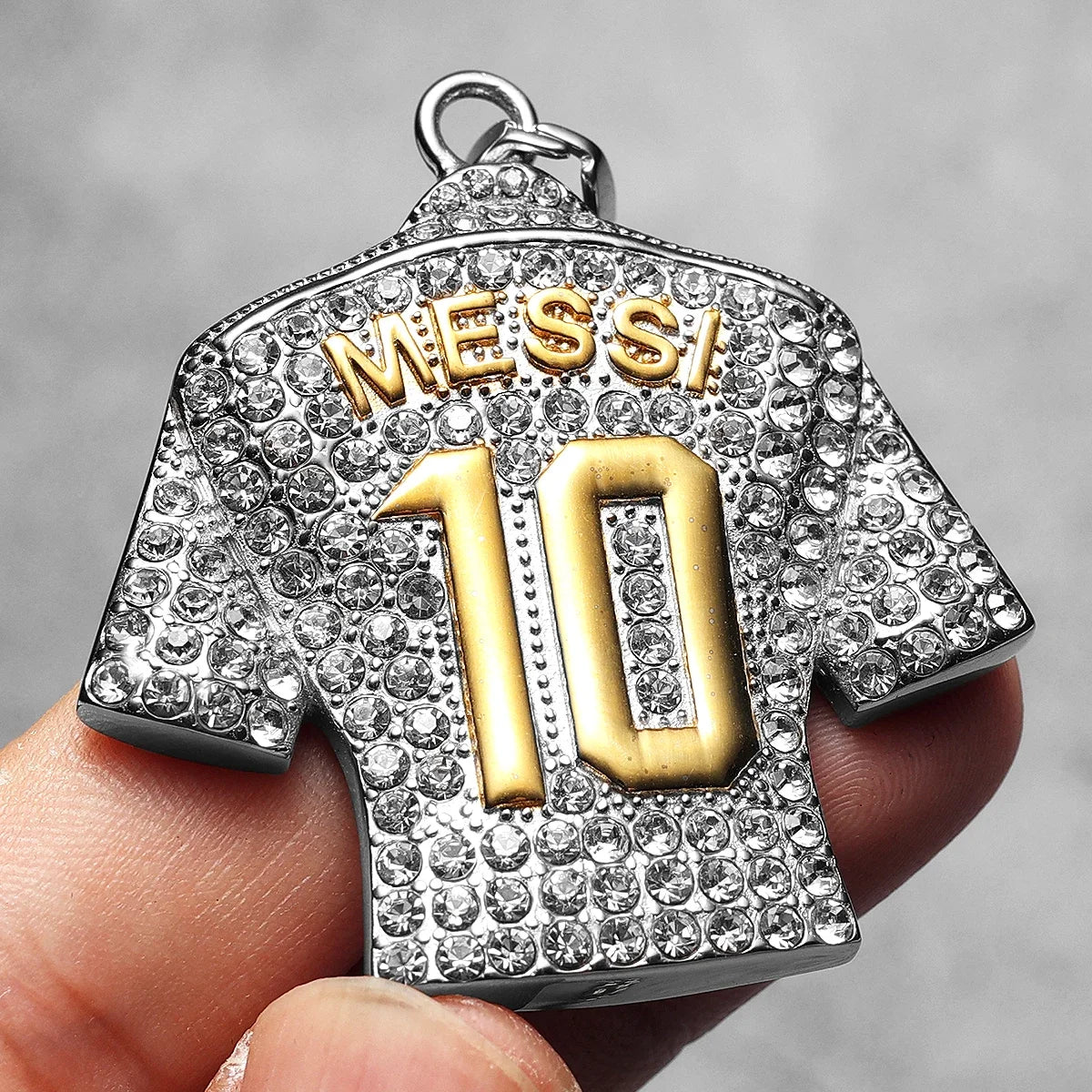 CR7 Messi Haaland Mbappé Neymar Football Jersey Men Necklaces Stainless Steel Pendant Chain Punk HipHop New In Jewelry Wholesale