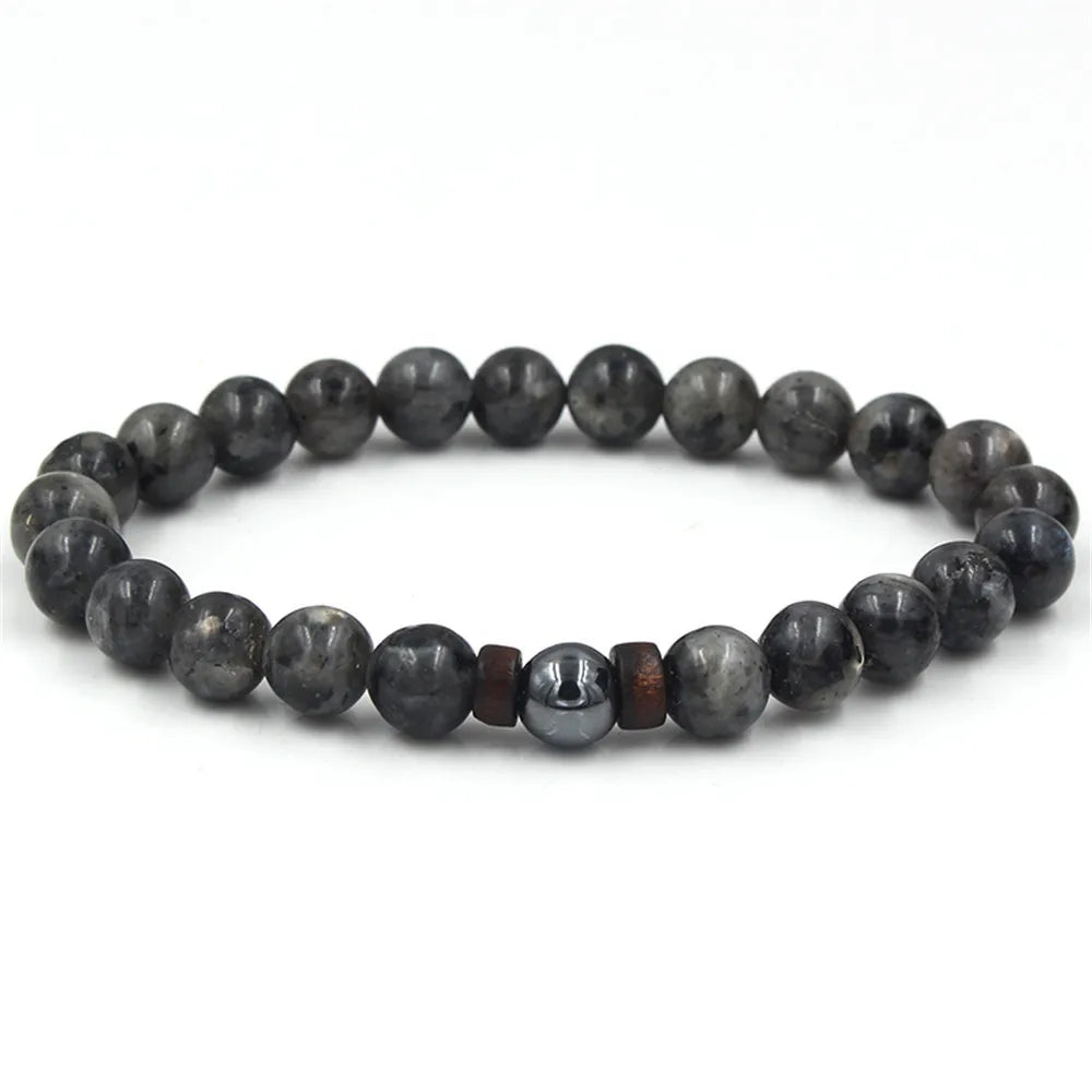 Volcanic Stone Bracelet for Men Lava Wooden  Beads Bracelet Tibetan Buddha Wrist Chain Women Men Jewelry Gift New Bracelets