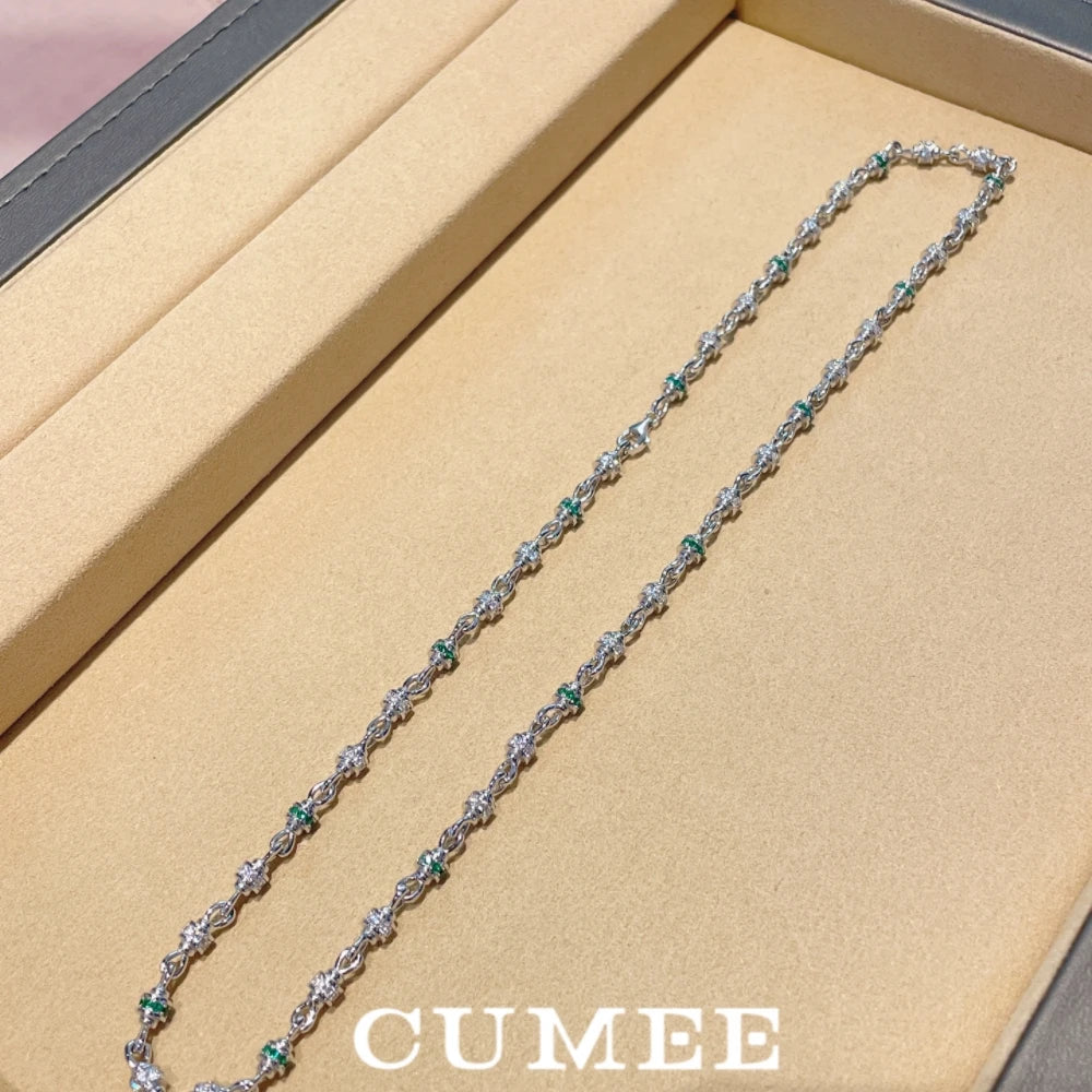 CUMEE Personalized and Versatile Stackable Necklace for Women with 925 Sterling Silver and 18k Gold Plating