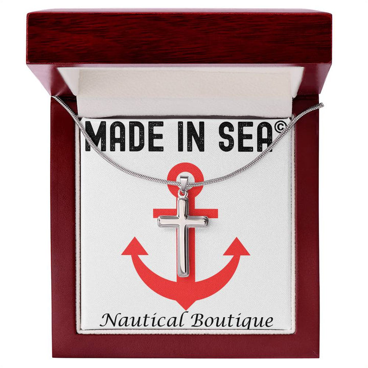 MadeInSea Personalizable Stainless Steel Cross Necklace - Madeinsea©