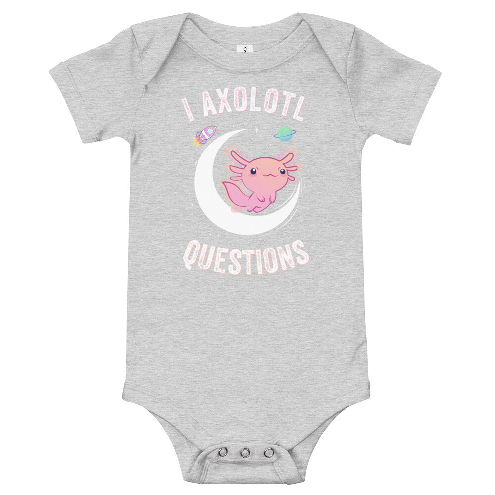 I axolotl questions Baby short sleeve one piece, Axolotl Baby One Piece - Madeinsea©