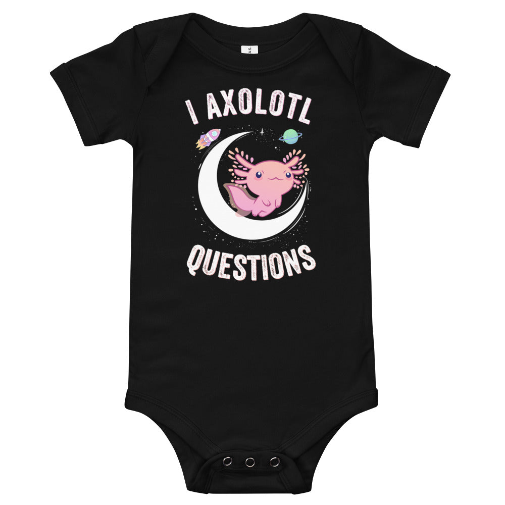 I axolotl questions Baby short sleeve one piece, Axolotl Baby One Piece - Madeinsea©