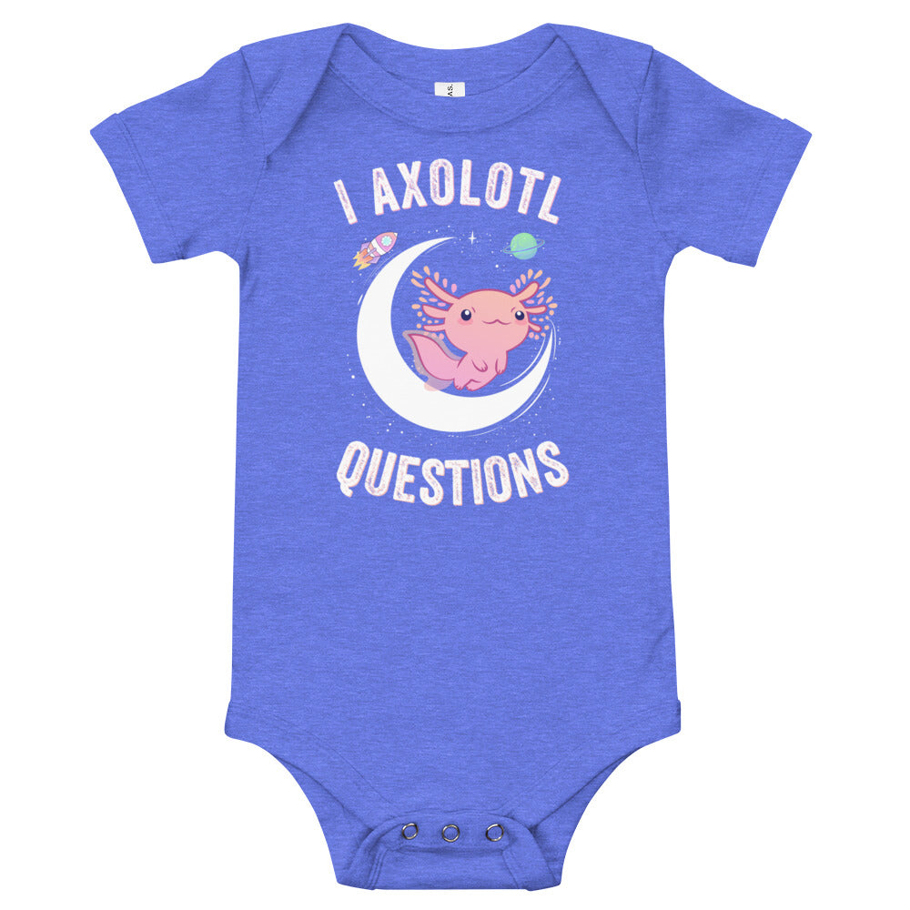 I axolotl questions Baby short sleeve one piece, Axolotl Baby One Piece - Madeinsea©