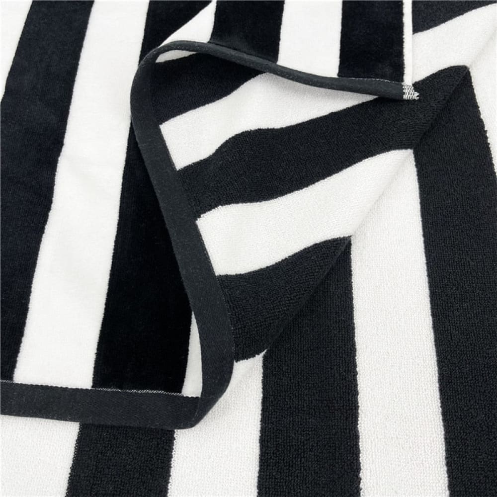 Black And White Beach Towel