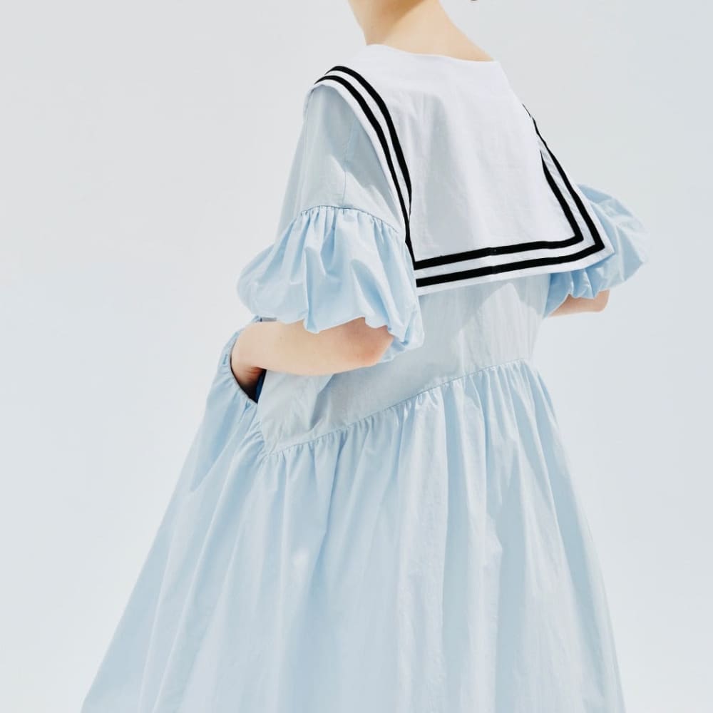 Blue And White Nautical Dress