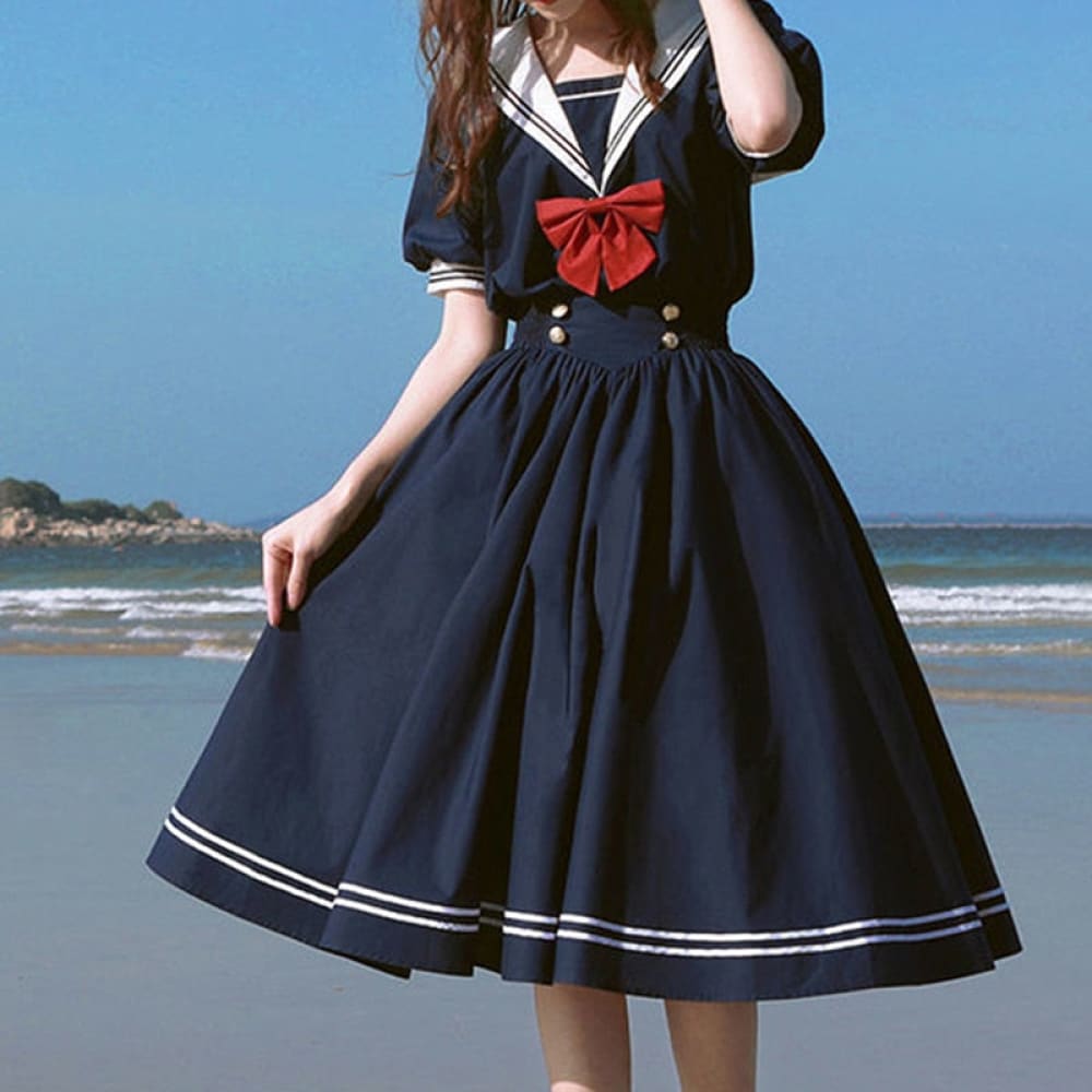 Blue Nautical Dress