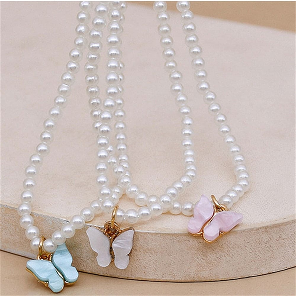 Butterfly Pearl Beach Necklace