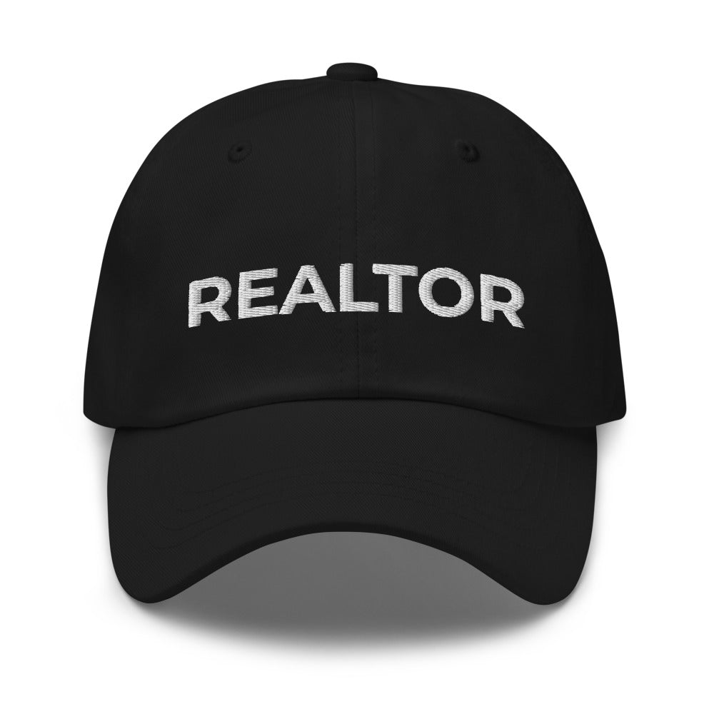 REALTOR hat, embroidered, Real Estate Agent Hat, gender neutral, simple, plain, minimal, closer, real estate, hustler, house, baseball cap - Madeinsea©