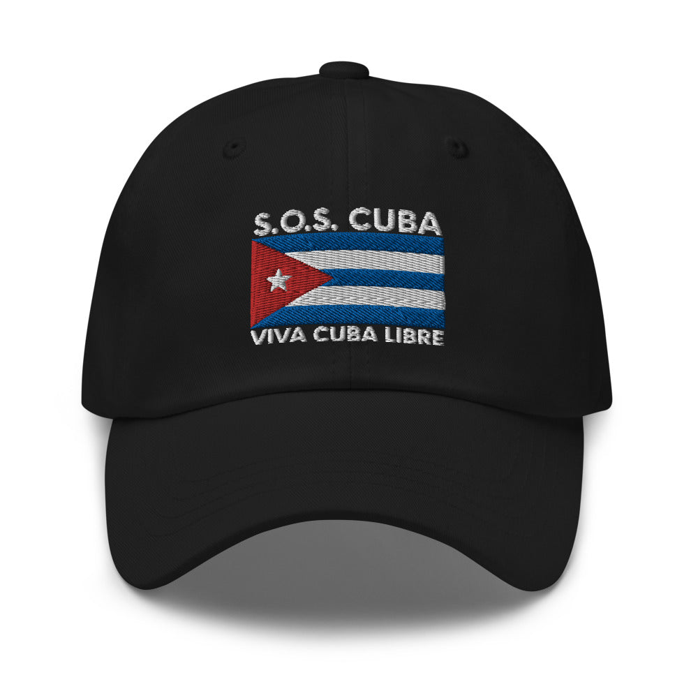 Cuban Hat, SOS Cuba, Cuba Flag Hat, Cuba Libre Hat, Free Cuba Hat, Cuban Baseball Cap, Sombrero Cubana, Country Origin USA - Madeinsea©