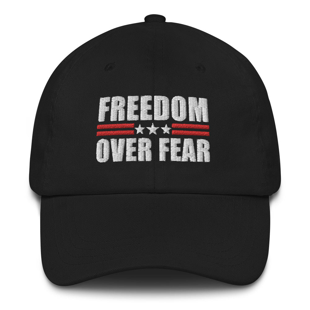 Freedom Over Fear Hat, Patriotic Hat, Conservative Cap, Unvaccinated Hat, Fight for Freedom, Republican Dad Hat, Medical Freedom