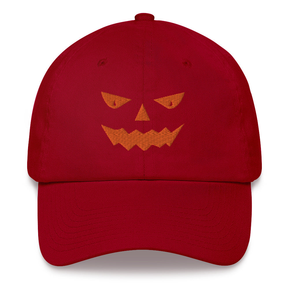 Halloween Pumpkin Baseball Cap, Embroidered Halloween Dad Hat, Expressive Pumpkins, Pumpkin Face, Halloween Hat, Spooky Hat, Trick or Treat - Madeinsea©