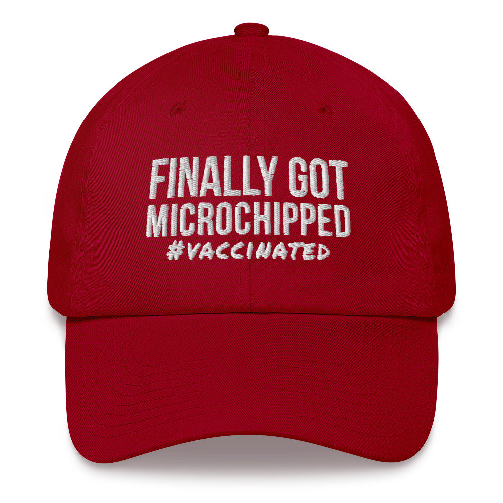 Finally Got Microchipped- Vaccinated Hat, Vaccine Hat, Virus Hats, Vaccinated Hats, Quarantine Hats, Lockdown Hat, Nurse Gift - Madeinsea©