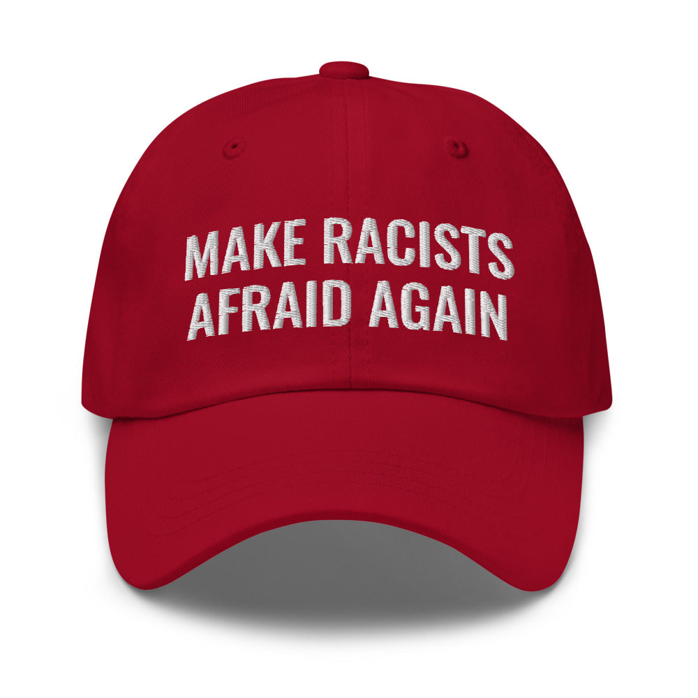 Make Racists Afraid Again Dad hat, Funny Anti MAGA Hat, Anti Racism MAGA Parody Trump Hat, Anti Racism Cap, Human Rights Dad Cap, Anti Hate