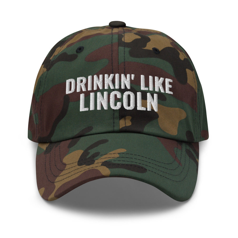 4th of July Hat, Drinking Like Lincoln, Abraham Lincoln Hat, Drinkin Like Lincoln, Drinking Like Lincoln Funny Hat, Independence Day Hat - Madeinsea©