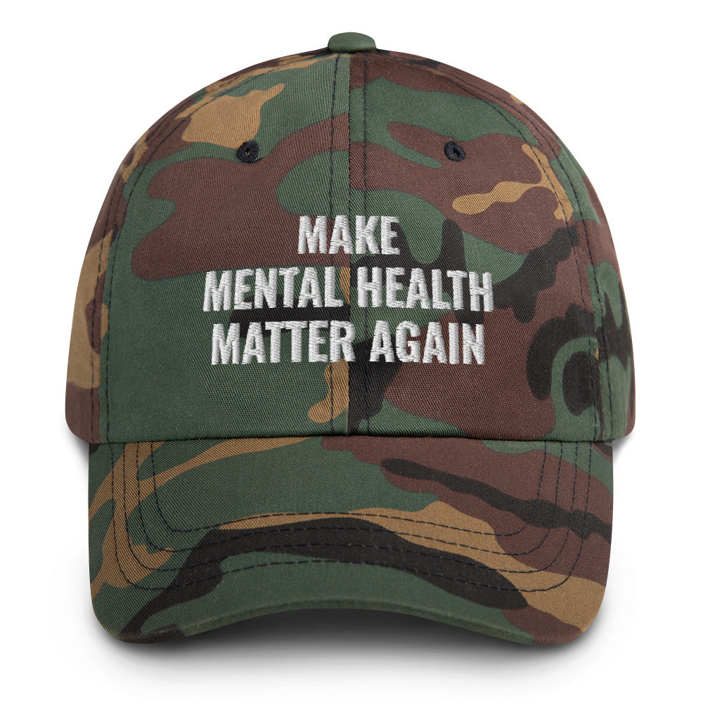 Mental Health Matters, Motivational Hat, Mental Health Hat, Mental Health Awareness, Motivational Camp, Embroidered Adjustable Dad Hat