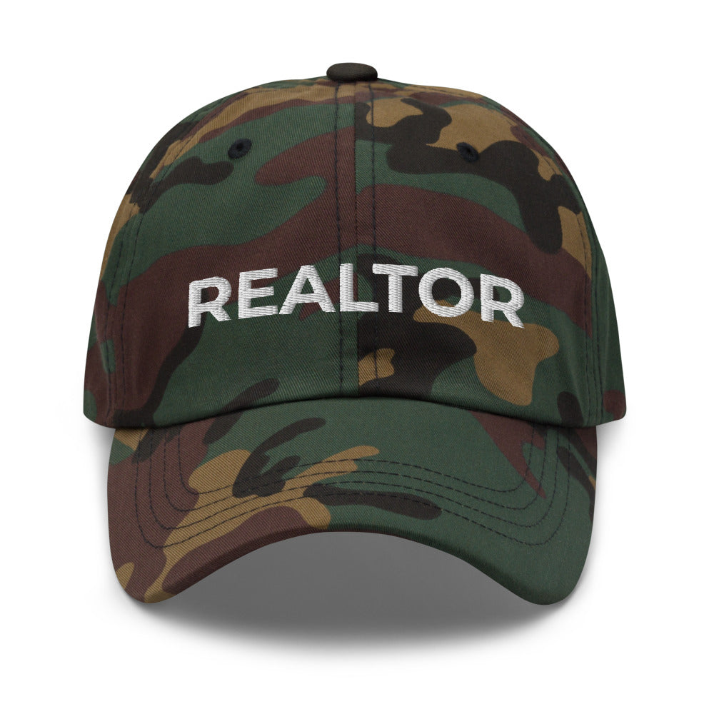 REALTOR hat, embroidered, Real Estate Agent Hat, gender neutral, simple, plain, minimal, closer, real estate, hustler, house, baseball cap - Madeinsea©